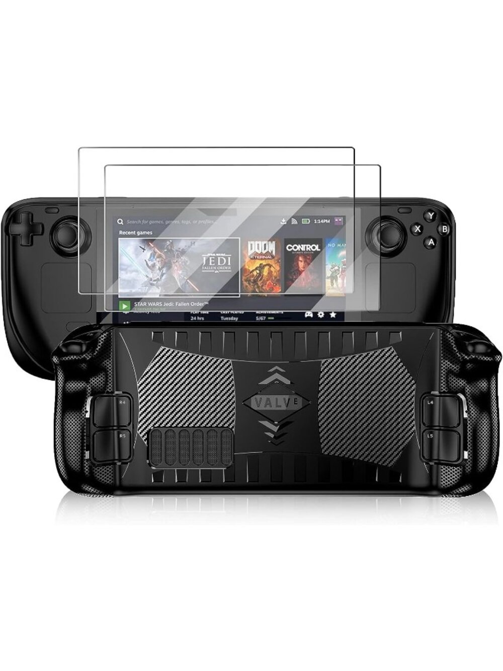 Steam Deck Protective Case – Anti‑Slip, Anti‑Drop Grip, Ergonomic Design, Slim